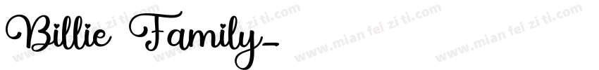 Billie Family字体转换